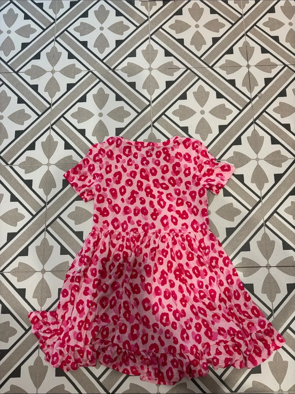 Posh Peanut Pink Leopard Twirl Dress